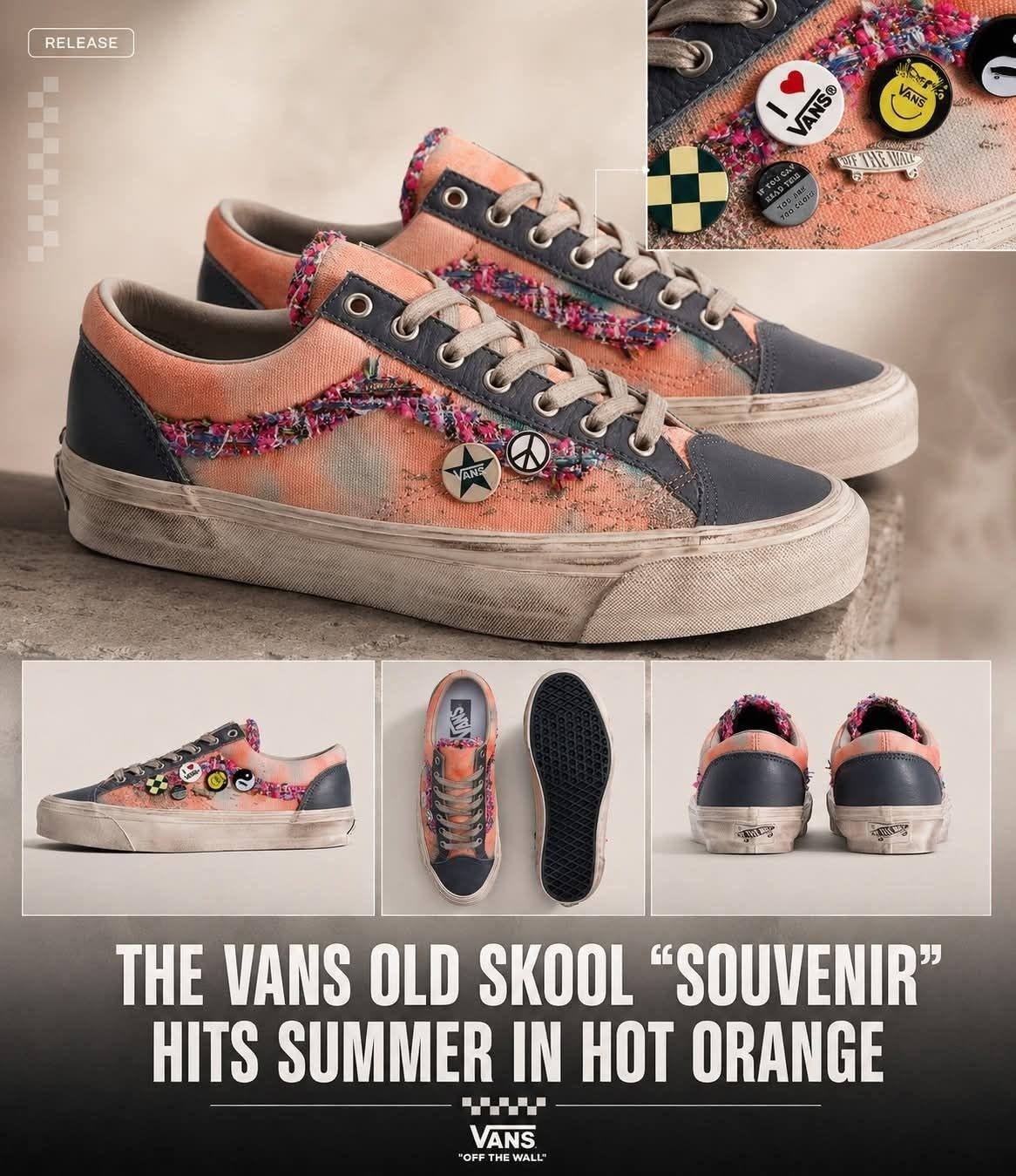 氛围感拉满,Vans橙棕做旧Souvenir系列登陆盛夏